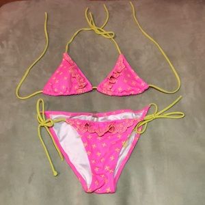 Victoria Secret Pink Ruffle Bikini
